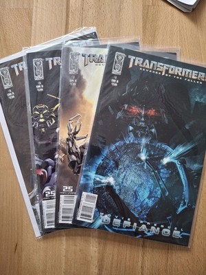 TRANSFORMERS, Revenge of the Fallen : Defiance #s 1, 2, 3 & 4, IDW 2008 SERIES