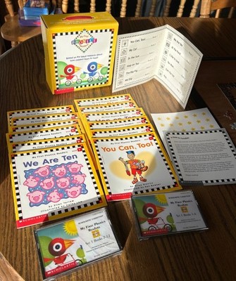 SCHOLASTIC PHONICS READERS Books 1-12 Complete Box Set w Audio Cassettes NIB