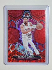 Donovan Mitchell 23-24 Mosaic Red Color Match /75 #143 Cavs Parallel 🔴