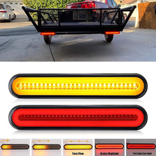 2 Pack 9" LED Trailer Tail Light Bar Brake Stop Turn Signal Lights Assembly I