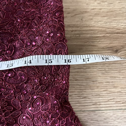 Sherri Hill 53157 kurzes Ballkleid Heimkehr burgunderrot Spitze hinten Größe 16 - Bild 5 von 10