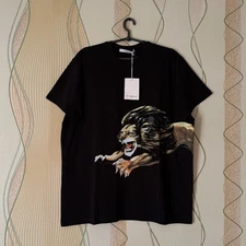 NWT SS20 Givenchy Lion signature logo oversized t shirt tee Black Luxury