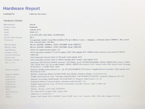 Dell Latitude 3570 Laptop i3 6100U 2.30GHZ 15.6" HD 16GB 250GB SSD Windows 10 - Picture 2 of 9
