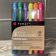 Foray Liquid Ink Fluorescent Highlighters W/C...