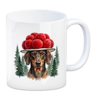 Dackel Mit Bollenhut Kaffeebecher Schwarzwald Motiv