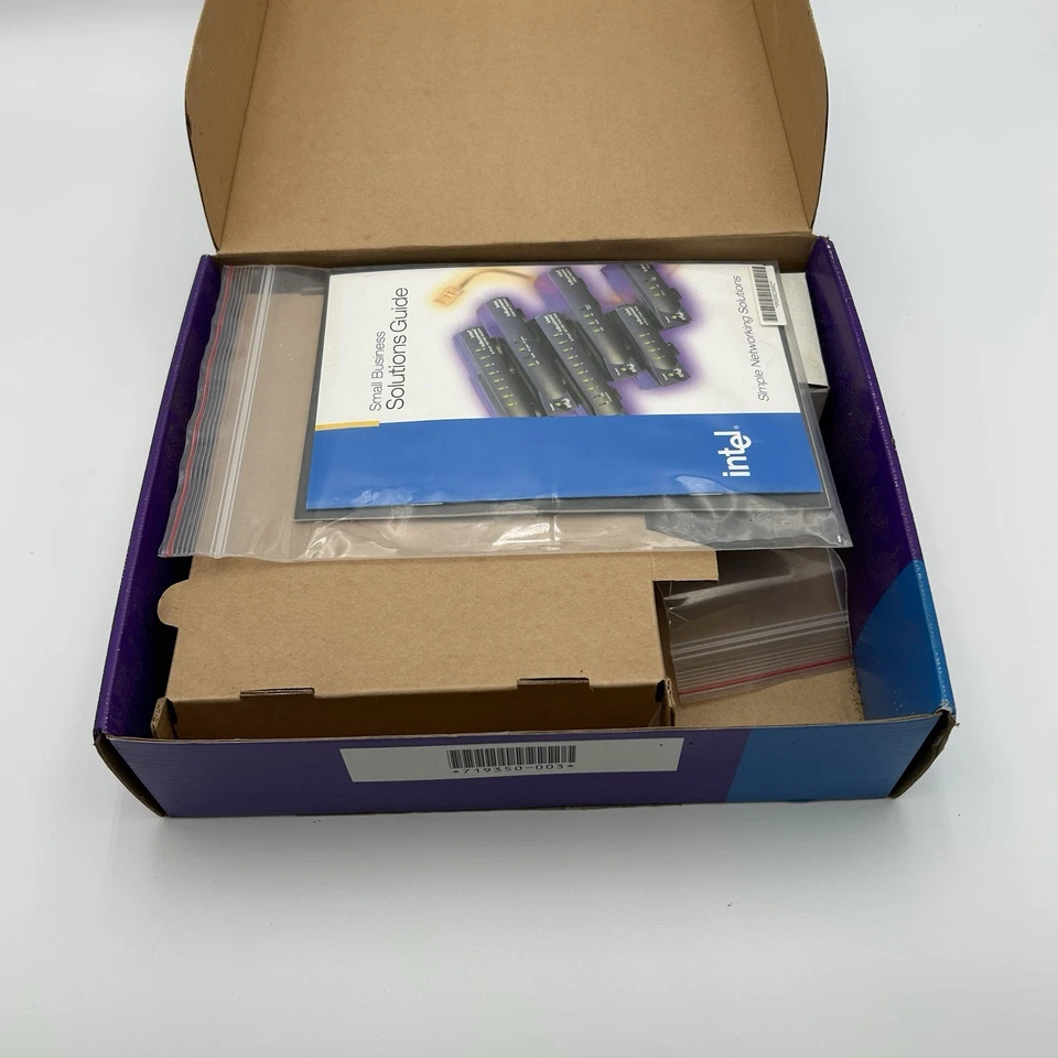 VINTAGE INTEL InBusiness 8-Port Hub 10 Mbps 1999 Open Box Unused As Is - Image 4 of 4