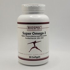 BioSpec Super Omega-3 Marine Lipid Concentrate Fish Oil - 90 Softgels