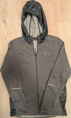 Under Armour ColdGear Herren Kapuzenjacke mit Reißverschluss Grau/Schwarz S
