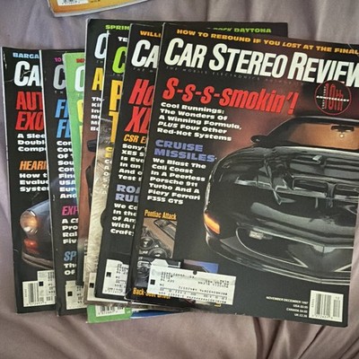 Car Stereo Review Full Year Jan-Dec 1997 Lot Rare Vintage Magazine