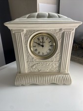 Belleek 2000 Millennium Annual Mantle Clock 10"x8.5"x4" Beautiful Piece  h29v