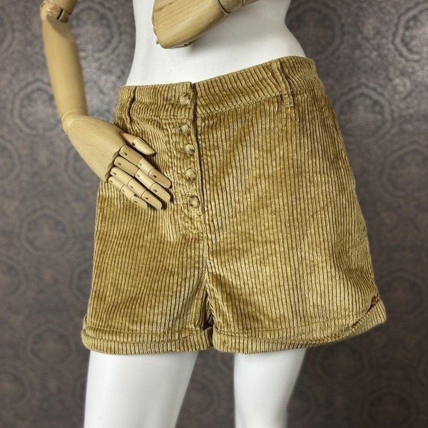 Women Sezane Shorts Mustard Modal 38