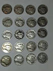 Mercury Silver Dimes Lot of 20 Coins 2$ FV Junk 90%