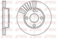 2X Bremsscheibe Remsa 6834.10 FüR Mazda 234,6Mm 323 4 BG Demio DW 6 BJ 5 BA BG3P