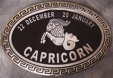 Metal Belt Buckle Signs of the Zodiac Capricorn NEW