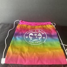 Build A Bear String Rainbow Backpack Carry Bag 17x13 Inch