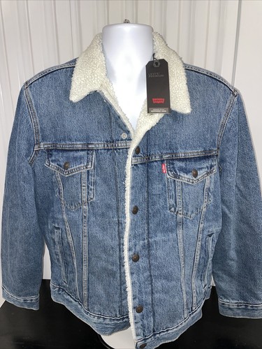 CHAQUETA CAMIONERO LEVIS PREMIUM SHERPA 163650128 AZUL PARA HOMBRE TALLA MEDIANA GRANDE E - Imagen 1 de 7