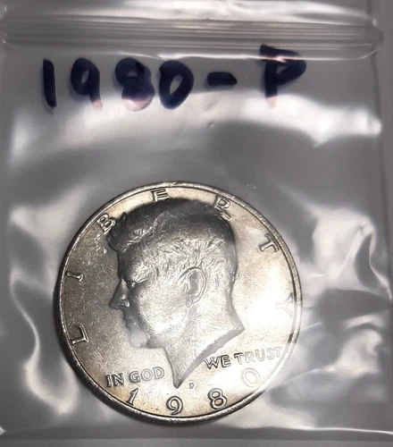 1980-P Kennedy Half Dollar, Circulated but NICE !