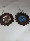 2 METAL HUMMINGBIRD/RED ROBIN WIND SPINNERS LARGE