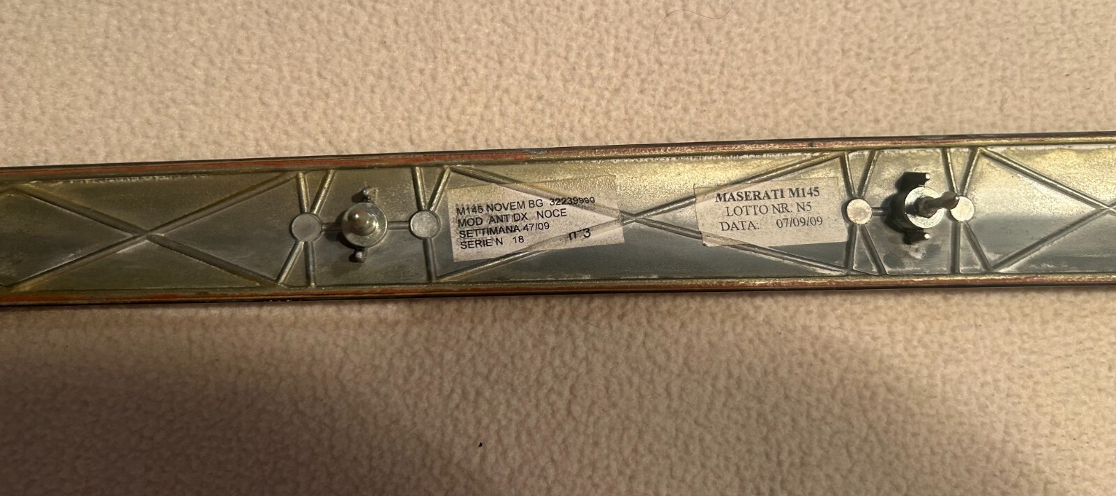 2007-2019 Maserati GranTurismo Front Right Side Door Panel Trim - OEM
