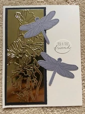 Dragonfly wishes sympathy birthday get well card kit of 6 made w/ Stampin' Up!