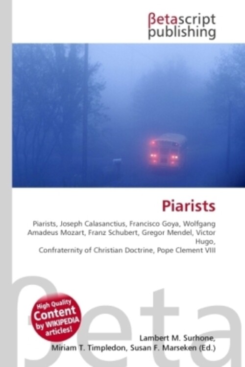 Lambert M. Surhone (u. A.) | Piarists | Taschenbuch | Englisch