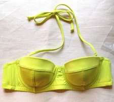 NWT J. CREW ITALIAN MATTE UNDERWIRE SWIM SUIT TOP a0500 BKI BRIGHT KIWI SZ 32A