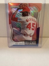 2021 Panini Prizm Baseball Bob Gibson Old School Red/White/Blue #OS-3