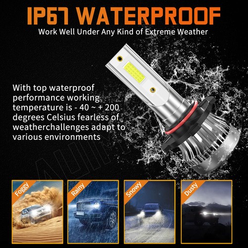 For Lamborghini Diablo VT 1999-2001 LED Headlight High Low Fog Light Bulbs Combo - Foto 12 di 18
