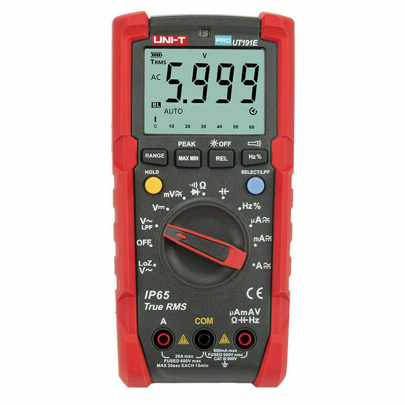 UNI-T UT191E Professional Multimeter True RMS AC/DC 2M Drop Test / IP65✦Kd