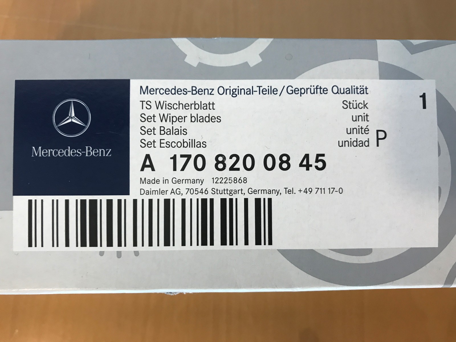 HYBROX FRONT Scheibenwischer Für Mercedes-Benz - V-Klasse (2014-2021