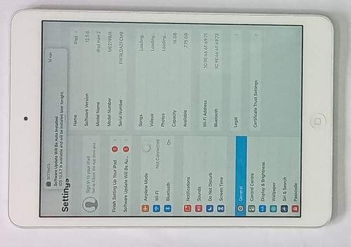 Apple iPad Mini 2 16GB - Wi-Fi - 7.9in Tablet - Silver/White - Afbeelding 12 van 12