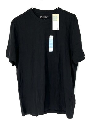 Primark NWT men’s large black basic t shirt Short Sleeve Basic Classic Top 