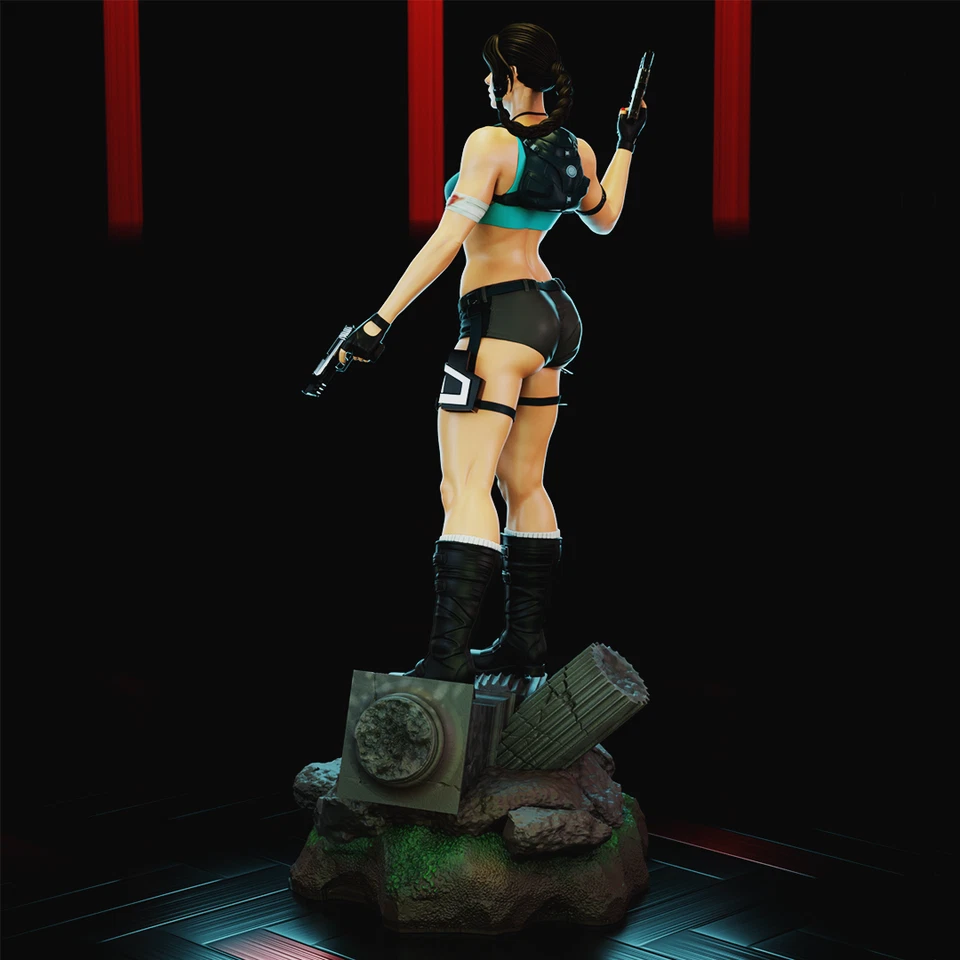 Figura de resina Lara Croft- Tomb Raider 12K-30 cm pintada a mano Nsfw O Sfw - Imagen 3 de 4