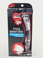 Schick Quattro Titanium Razor with Trimmer New Old Stock