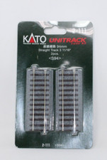 Kato 2-111 HO Scale UniTrack 94mm Straight Track 2 NOS Factory Sealed