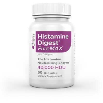Histamine Digest PureMAX with DAO 60 Capsules 40,000HDU Diamine Oxidase