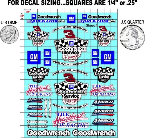 CLEAR VINYL # Sticker Sheet-R/C MODEL Decal 1/24-1/16 Scale DIECUT- - Picture 2 of 12