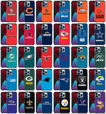 For Apple iPhone 14 Pro Max - Official Authentic NFL Impact Hybrid Cover Case