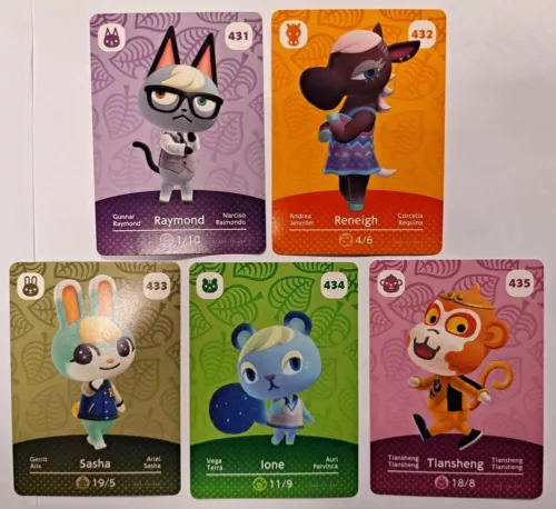Series 5 Cards Cards 401 - 448 Animal Crossing Amiibo Series For Nintendo Switch - 第 4/70 張圖片