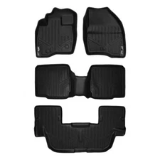 Smartliner Black 1st, 2nd, & 3rd Row Floor Liners for Ford Explorer