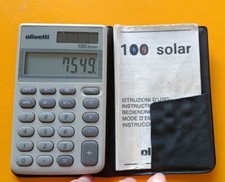 CALCOLATRICE TASCABILE SOLARE OLIVETTI SOLAR 100 