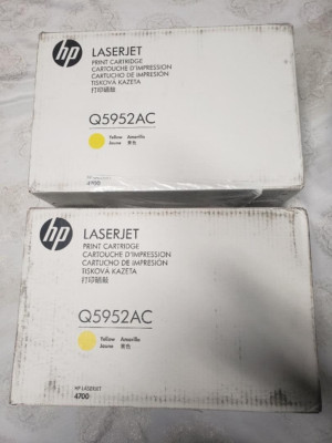 Lot of ( 2 ) HP LaserJet 643A (Q5952AC) Yellow Toner Cartridge New