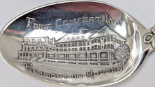 Rare Antique Sterling Souvenir Spoon FORT COMFORT INN PIERMONT ON HUDSON NY