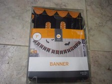 New Halloween Happy Halloween Banner 6" H X 11 in L Halloween Decoration