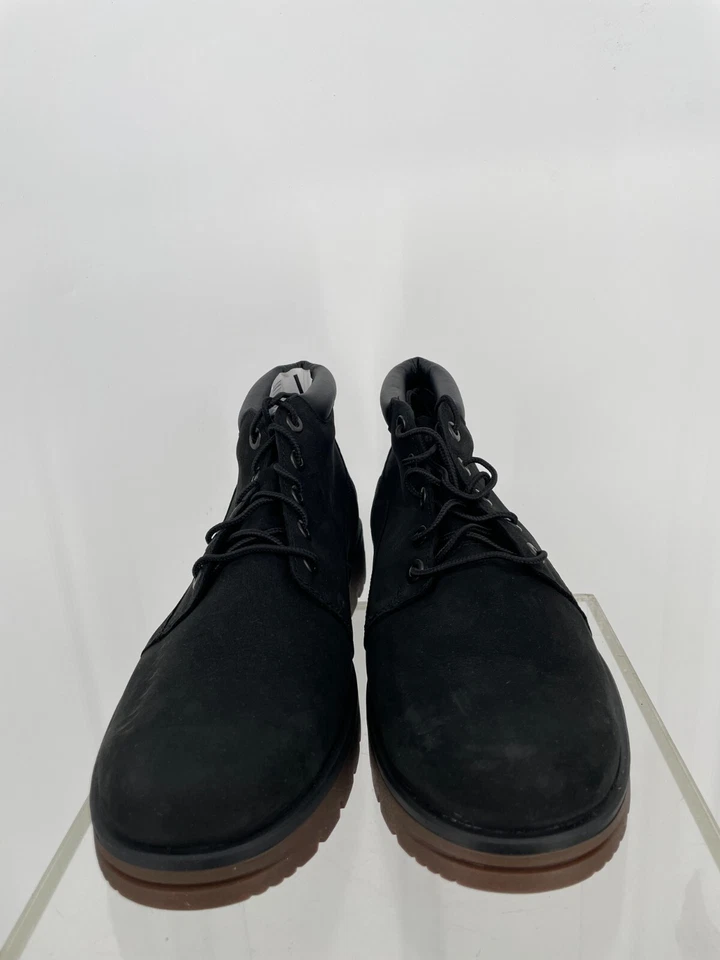 Timberland Hombres Newtonbrook Chukka Botas 12 Negro Impermeable Gamuza Cuero A2531 Foto 3 de 4