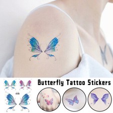 Butterfly Tattoo Stickers Fairy Wings Shiny Face Decors Waterproof Art Sticker