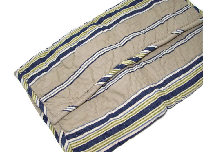 Pottery Barn Celeste Stripe Quilted Standard Pillow Cover Sham New - Image 2 of 4