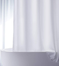 Solid Polyester Fabric Shower Curtain Liner 78W x 70L Please Read Description