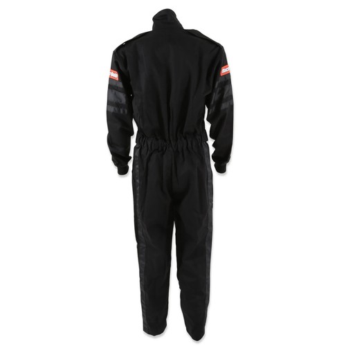 RaceQuip One Piece Single Layer Fire Suit BLACK XL SFI 3.2A / 1 Rated 110006RQP - Picture 4 of 10