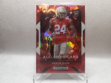 🏈2021 Panini Prizm Draft Picks All-American Red Ice Shaun Wade #191 Rookie